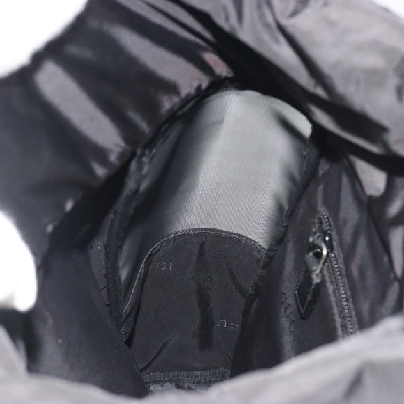 GUCCI Backpack Canvas Black Silver 019 0353 Auth bs36440