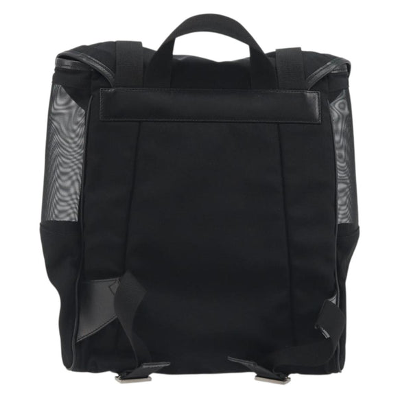 GUCCI Backpack Canvas Black Silver 019 0353 Auth bs36440