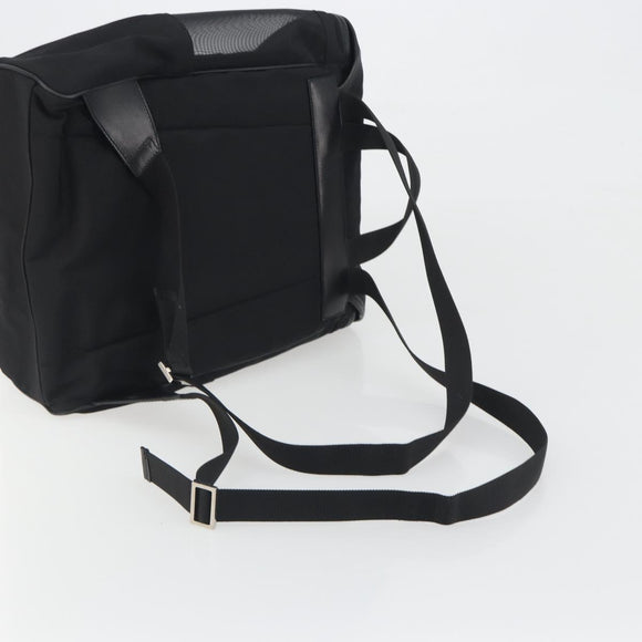 GUCCI Backpack Canvas Black Silver 019 0353 Auth bs36440