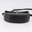 Burberrys Shoulder Bag Leather Black Gold Auth bs36441-6