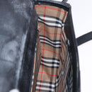 Burberrys Shoulder Bag Leather Black Gold Auth bs36441-18