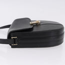 Burberrys Shoulder Bag Leather Black Gold Auth bs36441-5