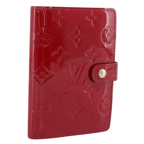 LOUIS VUITTON Monogram Vernis Agenda PM Pomme D'amour R21016 LV Auth bs36443