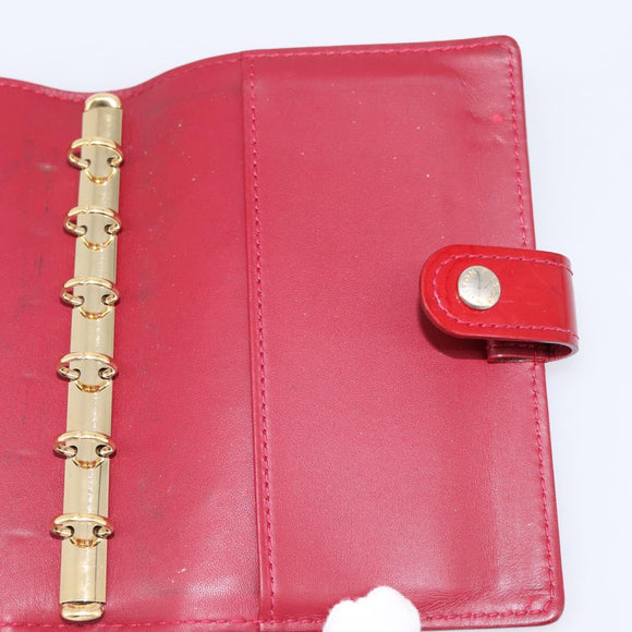 LOUIS VUITTON Monogram Vernis Agenda PM Pomme D'amour R21016 LV Auth bs36443