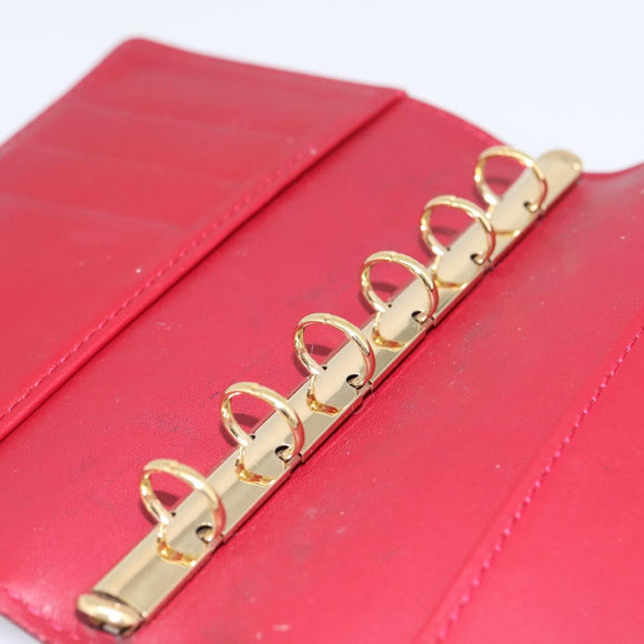 LOUIS VUITTON Monogram Vernis Agenda PM Pomme D'amour R21016 LV Auth bs36443
