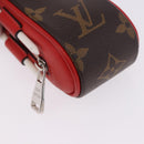 LOUIS VUITTON Monogram Set Golf Andrews Golf Ball Case Red GI0297 Auth bs36446-14