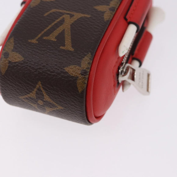 LOUIS VUITTON Monogram Set Golf Andrews Golf Ball Case Red GI0297 Auth bs36446