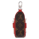 LOUIS VUITTON Monogram Set Golf Andrews Golf Ball Case Red GI0297 Auth bs36446-2
