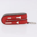 LOUIS VUITTON Monogram Set Golf Andrews Golf Ball Case Red GI0297 Auth bs36446-3
