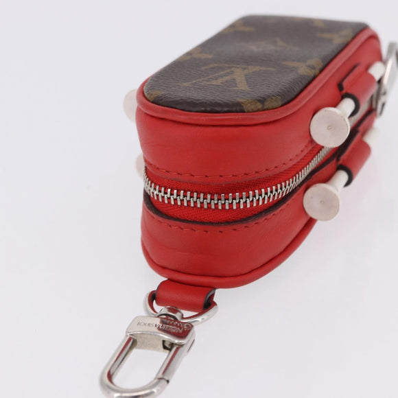 LOUIS VUITTON Monogram Set Golf Andrews Golf Ball Case Red GI0297 Auth bs36446