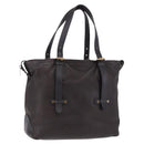 LOUIS VUITTON Utah Kiowa Tote Bag Leather Brown Gold M95453 LV Auth bs36447A-1