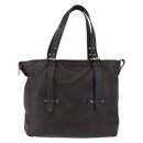 LOUIS VUITTON Utah Kiowa Tote Bag Leather Brown Gold M95453 LV Auth bs36447A-13