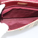 BURBERRY Nova Check Hand Bag Canvas Beige Gold Auth bs36448-11