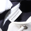 BURBERRY Hand Bag Canvas White Silver Auth bs36451-11