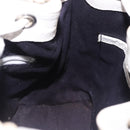 BURBERRY Hand Bag Canvas White Silver Auth bs36451-18