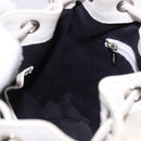 BURBERRY Hand Bag Canvas White Silver Auth bs36451-19