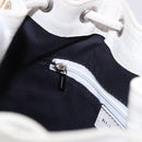 BURBERRY Hand Bag Canvas White Silver Auth bs36451-20