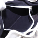 BURBERRY Hand Bag Canvas White Silver Auth bs36451-21