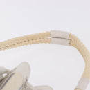 BURBERRY Hand Bag Canvas White Silver Auth bs36451-9
