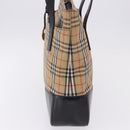 Burberrys Nova Check Tote Bag Canvas Beige Gold Auth bs36452-3