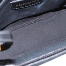 BALENCIAGA Hardware Hand Bag Canvas 2way White Gold 693662 Auth bs36453-11