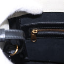 BALENCIAGA Hardware Hand Bag Canvas 2way White Gold 693662 Auth bs36453-22
