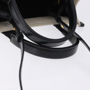 BALENCIAGA Hardware Hand Bag Canvas 2way White Gold 693662 Auth bs36453-7