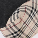 BURBERRY Nova Check Hand Bag Denim Black Silver Auth bs36454-14