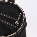 BURBERRY Nova Check Hand Bag Denim Black Silver Auth bs36454-11