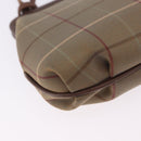 Burberrys Nova Check Shoulder Bag Canvas Beige Gold Auth bs36455-15