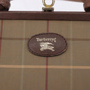 Burberrys Nova Check Shoulder Bag Canvas Beige Gold Auth bs36455-17