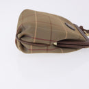 Burberrys Nova Check Shoulder Bag Canvas Beige Gold Auth bs36455-3