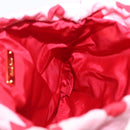 Miu Miu Purse Pouch Nylon Pink Gold Auth bs36456-19