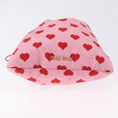 Miu Miu Purse Pouch Nylon Pink Gold Auth bs36456-5