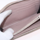 SAINT LAURENT Long Wallet Leather Beige Silver Auth bs36457-15