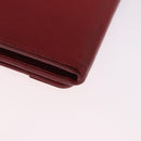 BALENCIAGA The Money Long Wallet Leather Red Gold 233599 Auth bs36458A-10