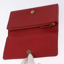 BALENCIAGA The Money Long Wallet Leather Red Gold 233599 Auth bs36458A-13
