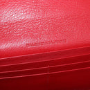 BALENCIAGA The Money Long Wallet Leather Red Gold 233599 Auth bs36458A-15