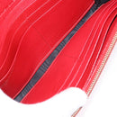 BALENCIAGA The Money Long Wallet Leather Red Gold 233599 Auth bs36458A-17
