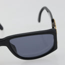 CHANEL Sunglasses Plastic Black Gold Tone CC Auth bs36459-7
