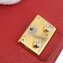 Miu Miu Shoulder Bag Leather Red Gold Auth bs36460-9