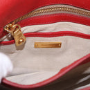Miu Miu Shoulder Bag Leather Red Gold Auth bs36460-20
