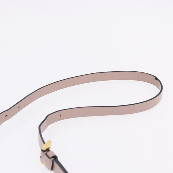 VALENTINO Shoulder Bag Leather 2way Pink Gold Auth bs36461