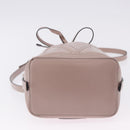 VALENTINO Shoulder Bag Leather 2way Pink Gold Auth bs36461-5