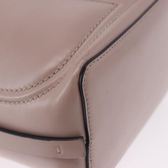 VALENTINO Shoulder Bag Leather 2way Pink Gold Auth bs36461