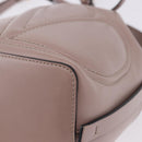 VALENTINO Shoulder Bag Leather 2way Pink Gold Auth bs36461-17