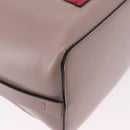 VALENTINO Shoulder Bag Leather 2way Pink Gold Auth bs36461-18