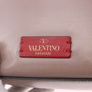 VALENTINO Shoulder Bag Leather 2way Pink Gold Auth bs36461-20