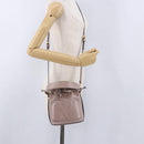 VALENTINO Shoulder Bag Leather 2way Pink Gold Auth bs36461-26