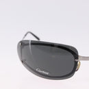 CARTIER Sunglasses Metal Black Silver Auth bs36462V-4